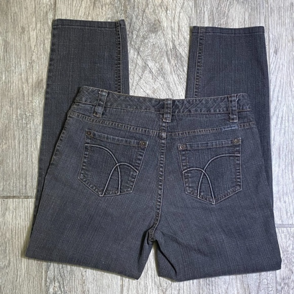 Liz Claiborne Charcoal Gray Tapered‎ Jeans Size: 6P